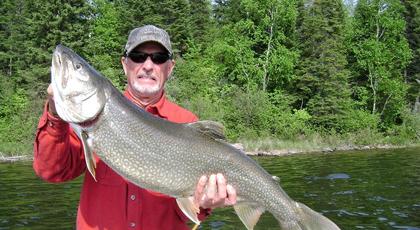 Lake Trout caught at Wine Lake Camp
